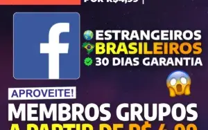 [Promoção] 100 Membros Grupos Facebook | 24h On