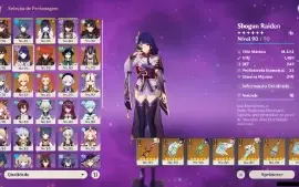 GENSHIN IMPACT - AR57, 22T5⭐Zhongli, Shogun, Hutao, Yelan,Wr