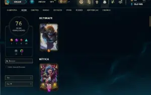 Unranked com 150 Champs e 76 Skins ( MAIN ADC )