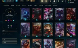 Unranked com 150 Champs e 76 Skins ( MAIN ADC )