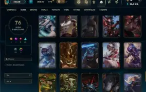 Unranked com 150 Champs e 76 Skins ( MAIN ADC )