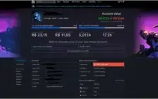 Conta Steam de Youtuber - 400 jogos, 7 anos, level 69