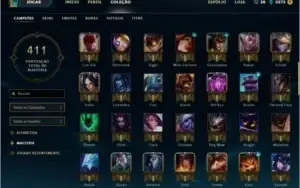 Conta diamante 5 todos champs 150 skins lvl 63