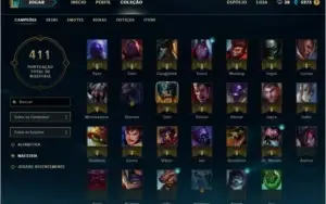 Conta diamante 5 todos champs 150 skins lvl 63