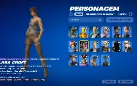 Conta Nfa De Fortnite Com 161 De Skins Com Lara Croft