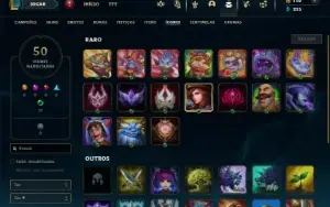 Unranked com 45 Champs e 13 Skins