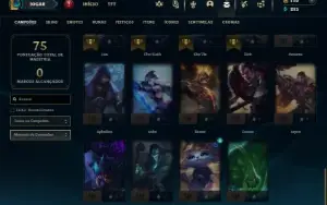 Unranked com 45 Champs e 13 Skins