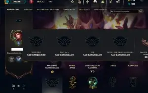 Unranked com 45 Champs e 13 Skins