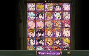 Conta Seven Deadly Sins: Grand Cross 7Ds