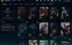 Conta lol platina 4, 72%winrate.