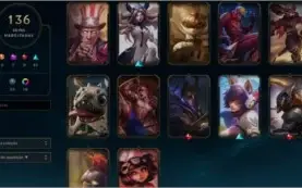CONTA TODOS OS CAMPEÕES / 136 SKINS / 127 ICONES