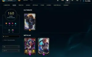 Valorant + LOL (Conta com skins em ambos os jogos)