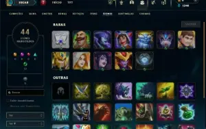 Ouro 4 com 37 Champs e 2 Skins