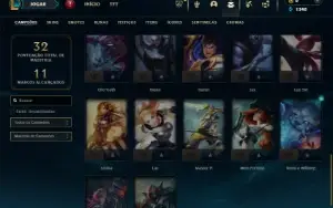 Ouro 4 com 37 Champs e 2 Skins