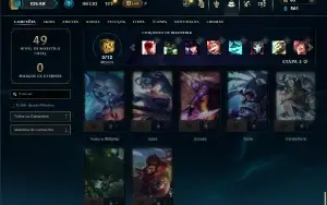 Platina 2 com 50 Champs e 6 Skins