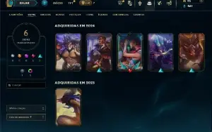 Platina 2 com 50 Champs e 6 Skins