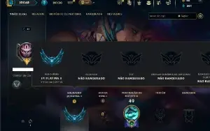 Platina 2 com 50 Champs e 6 Skins