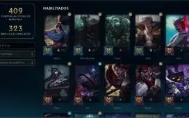 Conta Lol todos Champs, LVL 365, +150 skins, 5 anos de conta