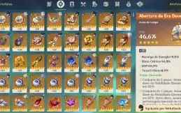 conta genshin 12 tier5 e 86 dias de benção