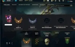 Conta prata 2 com 65 Champs e 25 Skins