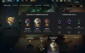 Conta Lol 100% Segura Full Acesso| 9 Skins | Lvl 54 | Unrank