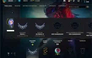 Conta prata 1 com 23 Champs e 3 Skins + 2 Fragmentos