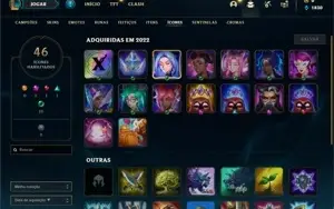 Conta prata 1 com 23 Champs e 3 Skins + 2 Fragmentos