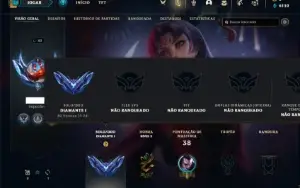 Conta diamante 1 com 33 Champs e 2 Skins + 4 Espolios