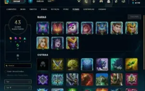 Conta diamante 1 com 33 Champs e 2 Skins + 4 Espolios
