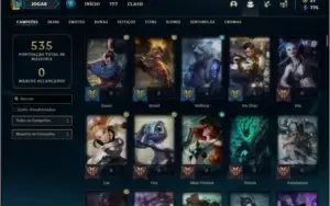 Conta prata 4 com TODOS os champs e 63 skins