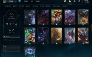 Conta prata 4 com TODOS os champs e 63 skins
