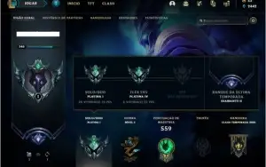 Conta platina 1 e plat 4 flex com 142 champs e 138 skins