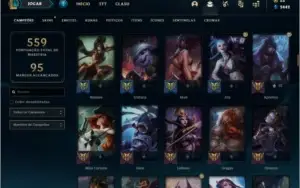Conta platina 1 e plat 4 flex com 142 champs e 138 skins