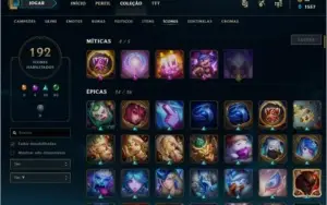 VENDO CONTA NO LOL PLAT3, QUASE TODOS OS CHAMP e 380 skins