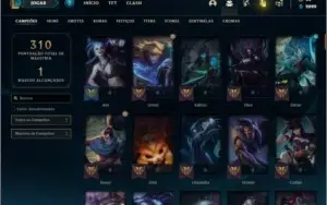 Conta prata 3 com 38 skins e 120 champs ( MAIN ADC )