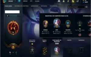 Conta prata 3 com 38 skins e 120 champs ( MAIN ADC )