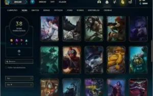 Conta prata 3 com 38 skins e 120 champs ( MAIN ADC )