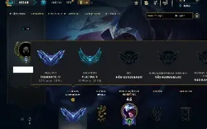 Platina 2 com 41 Champs e 3 Skins