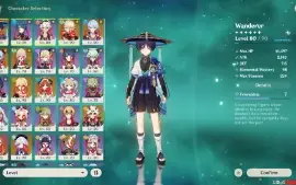 Conta Genshin Impact Ar 56 Com Varios Personagens E Armas