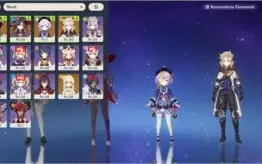 Genshin impact Ar37 - Venti + albedo + Mona + Qiqi