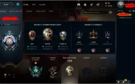 Conta lol platina 1