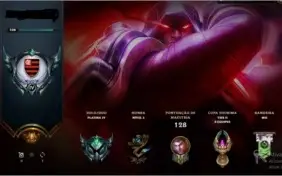 Conta League of Legends Platina IV