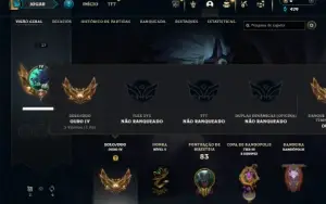 Ouro 4 com 32 Champs e 6 Skins + 5 Espolios