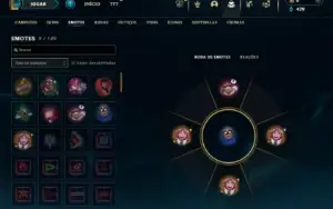 Ouro 4 com 32 Champs e 6 Skins + 5 Espolios