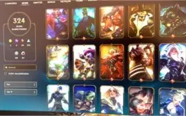 Conta League of Legends - Platina - 324 Skins - Todos camp