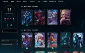 Conta League of Legends, FULL UPADA