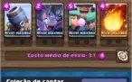 Clash Royale Rei 13, com todas as cartas