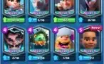 Clash Royale Rei 13, com todas as cartas
