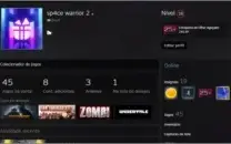 Conta da steam com 45 jogos. Conta nivel 18