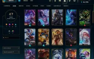 Conta league of legends esmeralda 4